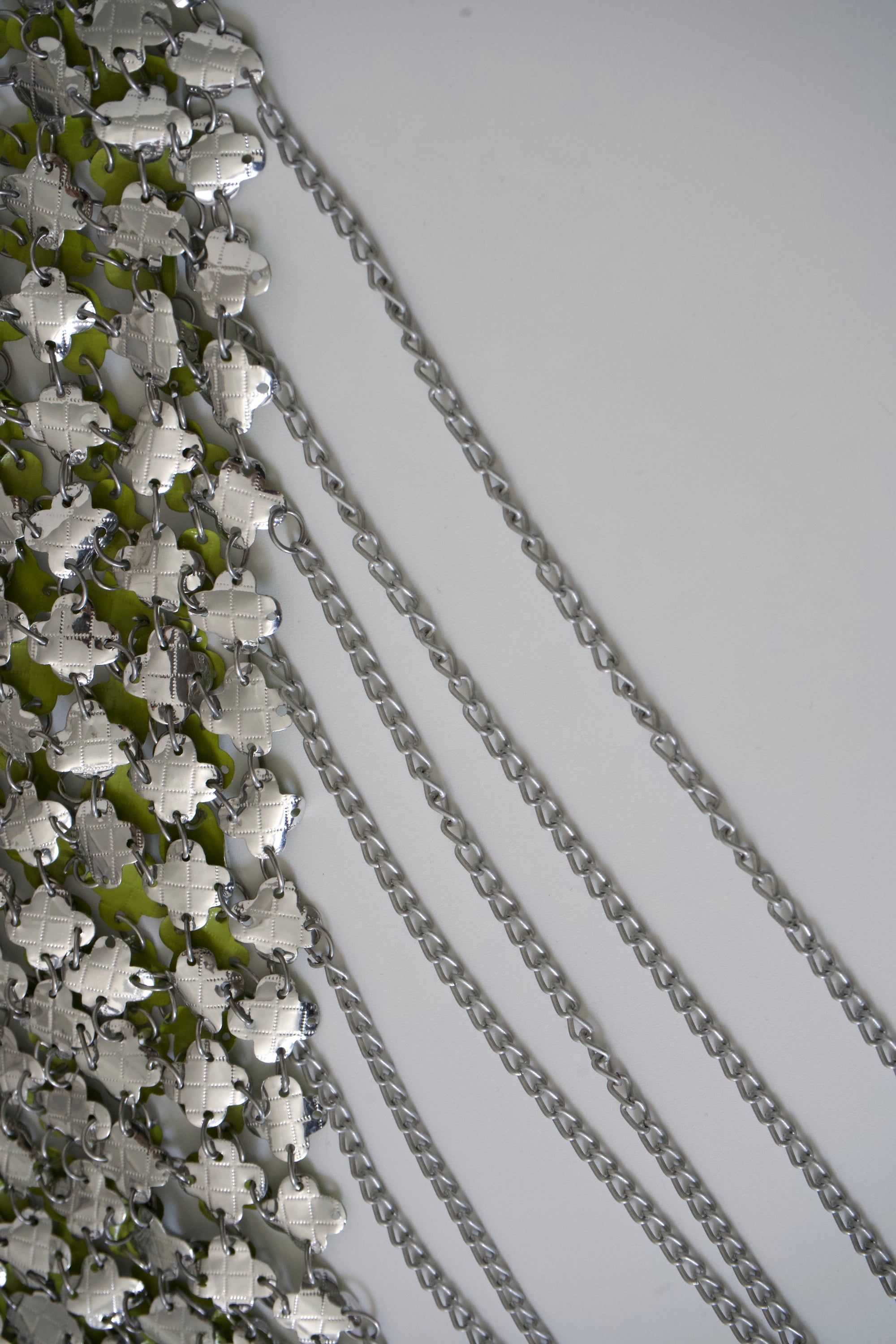 Paco Rabanne Chainmail Metallic Minidress